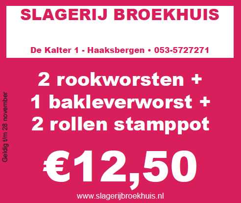 Slagerij Broekhuis - stampot
